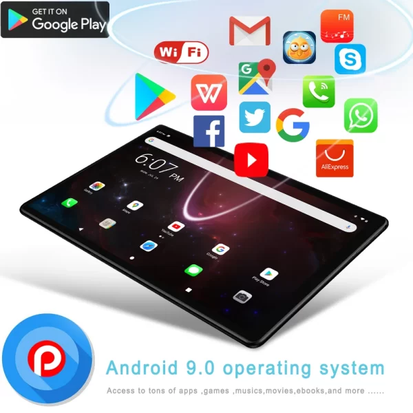 New 10.1 Inch Octa Core Tablet Pc 4GB RAM 64GB ROM Dual Card Android 9 Google Play WiFi Bluetooth 10 Inch Phone Call Tablets - Image 5