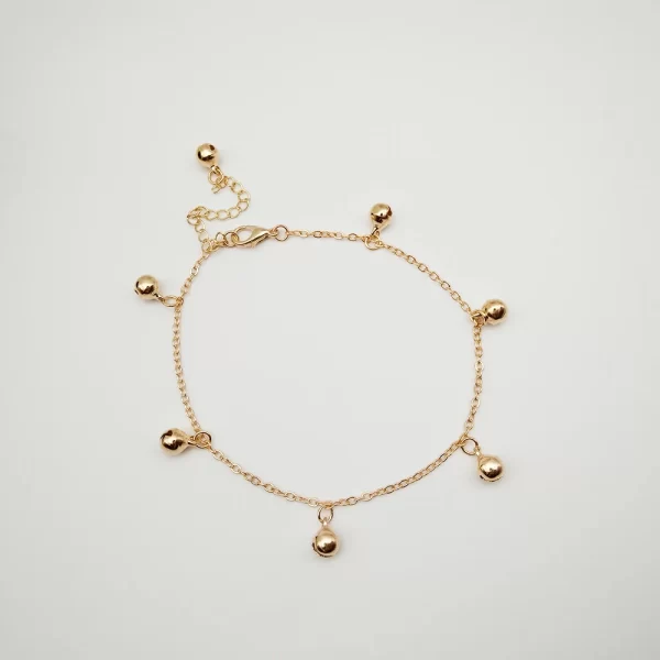 Fashion Beach Jewlery Anklet Circle Bell Pendant Plated Metal Chain with Extended Chain for Women Girls Gift - Image 3