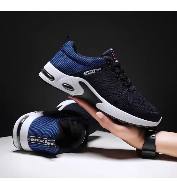 Men's shoes spring new trend men's shoes breathable lace-up running shoes Korean version of light casual walking shoes men - Image 6