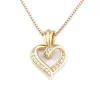 Nidin Fashion Creative Spiral Design Heart Pendant Necklace For Women Lovers Clavicle Chain Chocker Female Cute Zircon Jewlery - Image 6