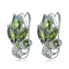 GEM'S BALLET 3.11Ct Natural Chrome Diopside Gemstone Stud Earrings 925 Sterling Silver Leaf Earrings for Women  Fine Jewelry - Image 7