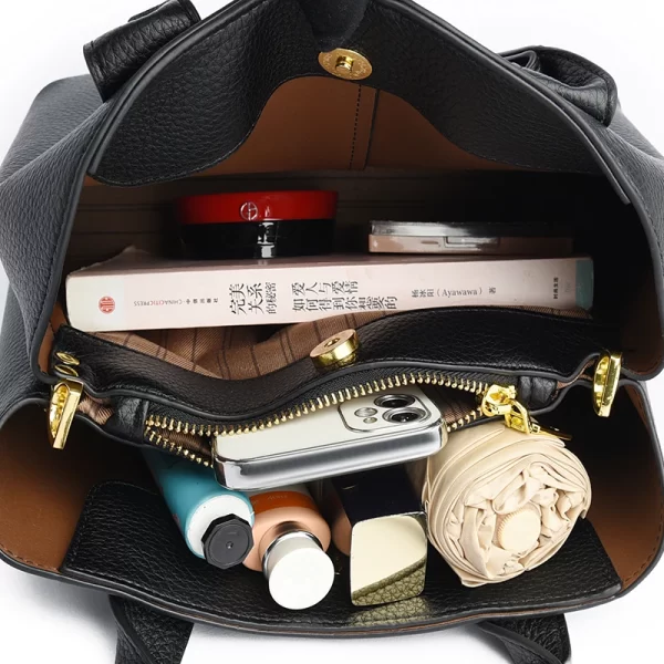 Fashion Handbags for Women Soft Leather Hand Bag Luxury Shoulder Bags Designer Large Tote Ladies Crossbody Messenger Bag Female - Image 6