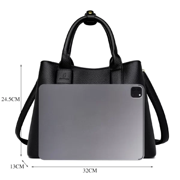 Fashion Handbags for Women Soft Leather Hand Bag Luxury Shoulder Bags Designer Large Tote Ladies Crossbody Messenger Bag Female - Image 5