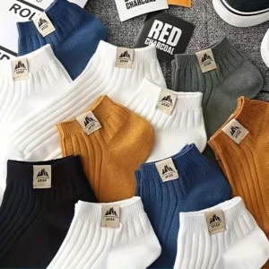 15 Pairs of Snow Capped Mountain Logo Socks, Fashionable and Suitable for All Seasons, Suitable for Daily Outdoor Wear