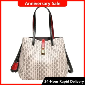 CH Women's Large Capacity Handbag Daily Commuting High-end Versatile PU Material Letter Printed Design Women's Crossbody Bag