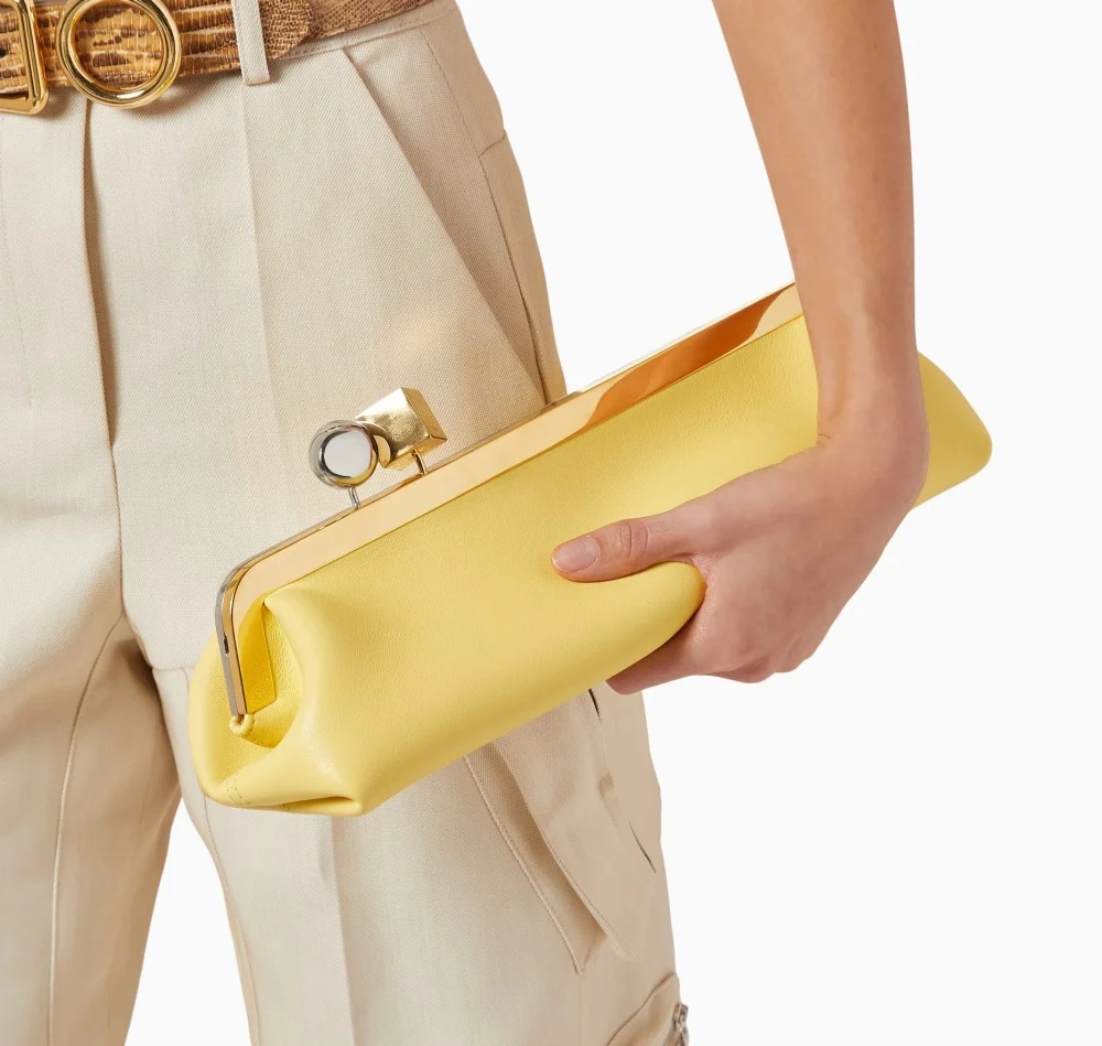 women kisslock frame bag design black clasp pouch clutch purse evening dinner party bag 2026 new microfibe leather shoulder bag - Image 9