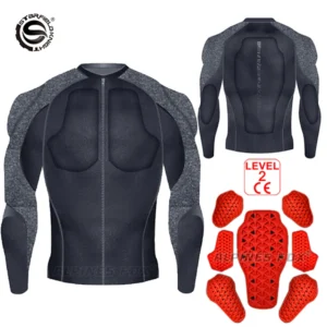 Summer Men Motorcycle Soft Armor Jacket CE level 2 Moto Body Armor Clothing Male Motocross Protection Riding Protective Gear
