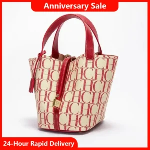 CH Large Capacity Commuter Travel Handbag Luxury Brand Fashion Texture Letter Printed Women's Shoulder Bag