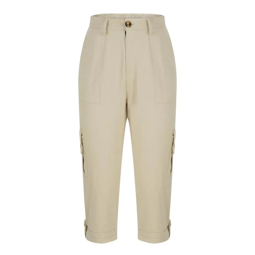 Women's Capris Joggers Mid Rise Cropped Cargo Pants Summer Quick Dry Hiking Pants with Multi Pockets Lightweight Summer Bottoms - Image 9