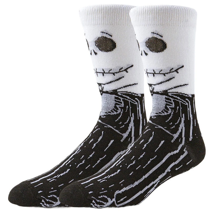 Disney Cartoon Anime Socks Men Women Jack Skellington Sally Novelty Funny Casual Crew Socks Christmas Halloween - Image 10