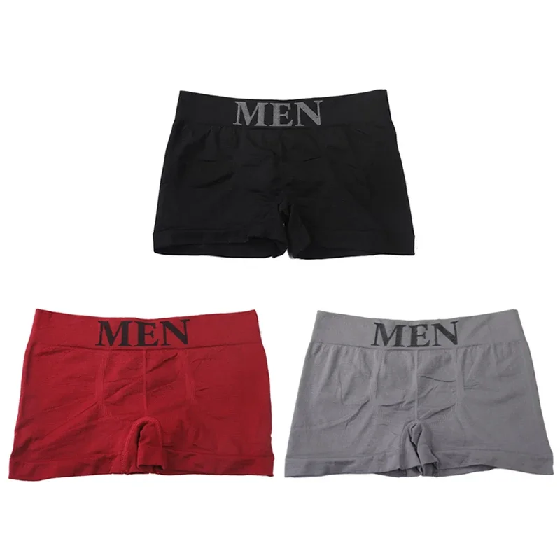 3Pcs/Lot Men's Panties Underwear Boxers Breathable Man Boxer Solid Underpants Comfortable Male Brand Shorts Black Blue Underwear - Image 7