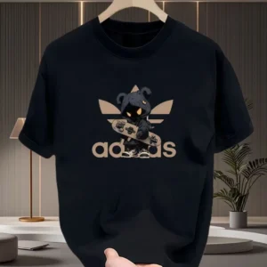 2026 Fashionable and high-end pure cotton short-sleeved men's and women's round-neck casual short-sleeved shirts