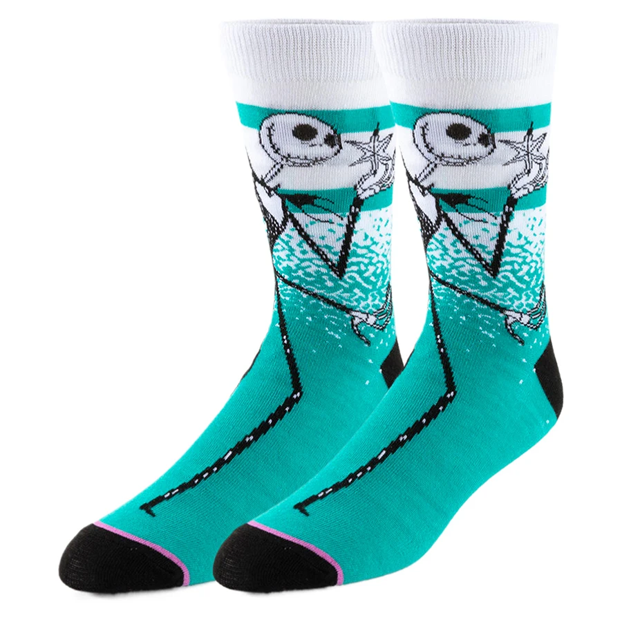 Disney Cartoon Anime Socks Men Women Jack Skellington Sally Novelty Funny Casual Crew Socks Christmas Halloween - Image 16