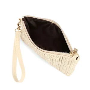 Bohemian Woven Clutch Bag for Women Casual Beach Small Handbag Coin Purse Summer Phone Wallet Card Holder Fashion Accessory