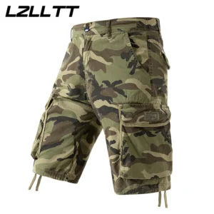 New Summer Men Cargo Camouflage Shorts Mens Cotton Beach Multi Pocket Shorts Man Spring Casual Joggers Shorts Male Dropshipping