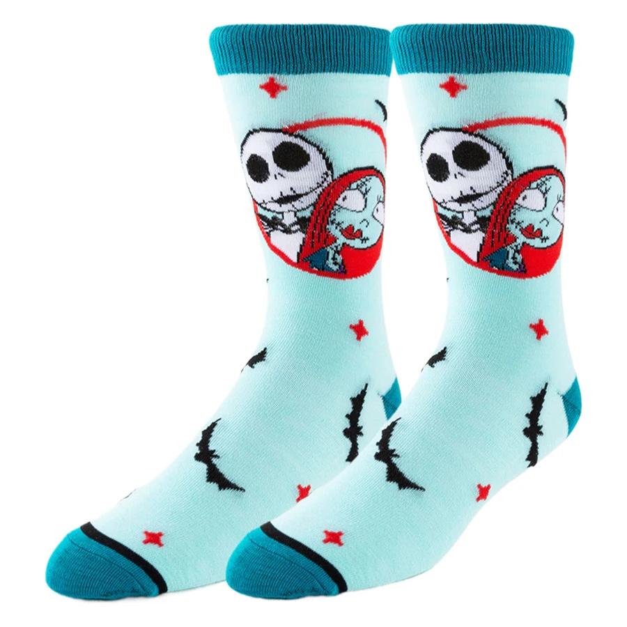 Disney Cartoon Anime Socks Men Women Jack Skellington Sally Novelty Funny Casual Crew Socks Christmas Halloween - Image 17