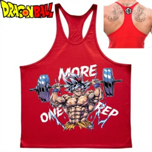 Dragon Ball Goku Men's waistcoat Cotton Vest Japanese Anime Graphic Male GYM Clothing Fitness Muscle Shirt Sleeveless Sweatshirt
