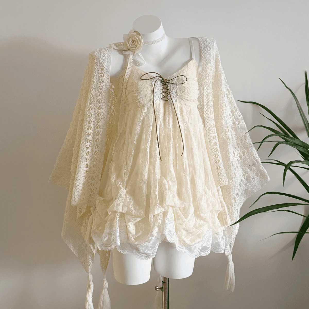 2026 Summer Beach Vintage Lace Strap Dress Women Even Party Clothing Casual Sexy Beach Style Dress Korean Fashion Chic Outfits - Image 4