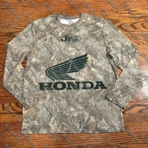 Honda JT Racing Shirt Men's Jersey Long Sleeve Mossy Camo Green New for Men And Women Motorcycle Racing Enthusiasts Uniform