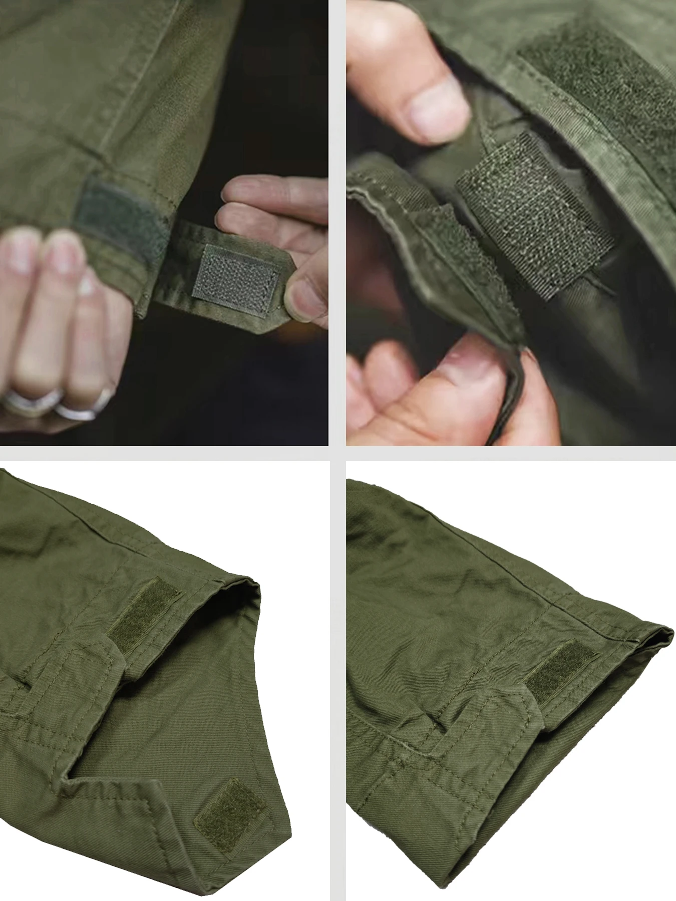 M65 Field Jacket, Men's Military Jacket, Retro Multi Pocket Collar Zipper Jacket, 100% Cotton - Image 3