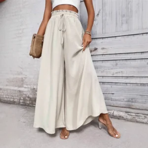 Fashionable Loose Casual Wide Leg Pants Women's Spring Summer Independent Station Long Trousers Comfortable Female Clothing