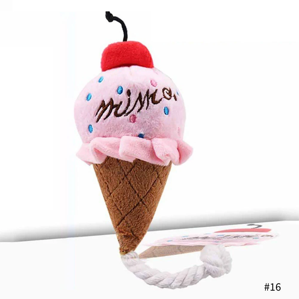 1Pc Pet Toys Fruit Animals Cartoon Dog Toy Stuffed Squeaking Cute Plush Puzzle for Dogs Cat Chew Squeaker Squeaky Toy - Image 20