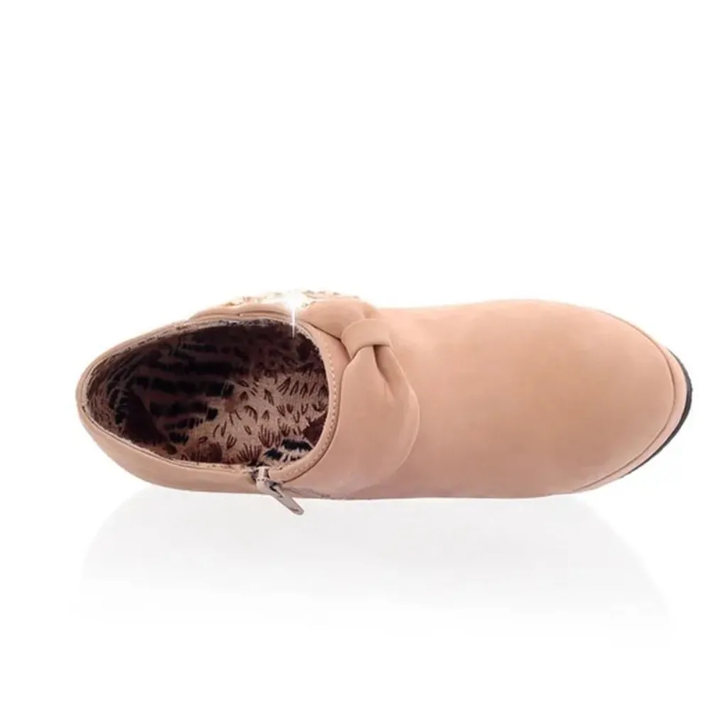 BLXQPYT 2026 Women's Apricot Pumps Platform High Heels Size 34-43 Ladies Party Shoes C-8 Big Size Sale C-8 - Image 4
