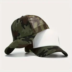 1PC Camouflage Breathable Mesh Truck Driver Baseball Hat Men's and Women's Fashion Outdoor Leisure Sunshade Hat Breathable