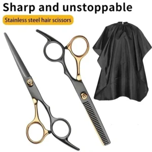 Hair Scissors Hairdressing Wrap Barber Accesories Hair Thinning Cut Metal Scissors Tooth Shears Styling Tool Cutting Scissors