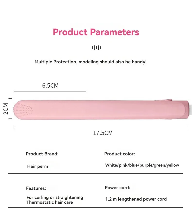 289--Small Hair Straightener & Curler Mini Portable Flat Iron for Bangs, Students, Straightening & Curling - Image 6