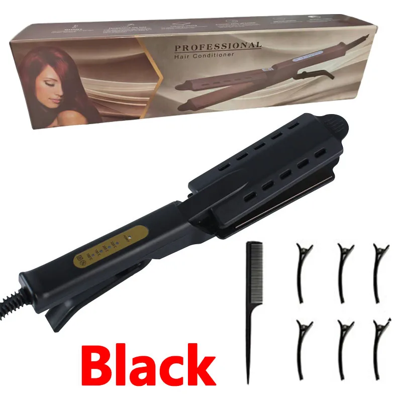 Dual Use Hair Straightener Curling Iron 4 Temperature Settings Portable Styling Tool for Straightening Curling Air Bangs - Image 8