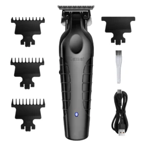 KEMEI Professional Beard & Hair Trimmer for MenBump Free Technology - Cordless Electric Beard Trimmer