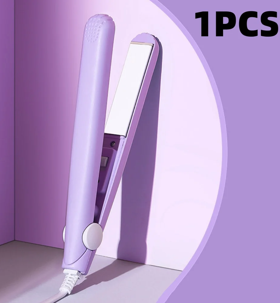 289--Small Hair Straightener & Curler Mini Portable Flat Iron for Bangs, Students, Straightening & Curling - Image 3