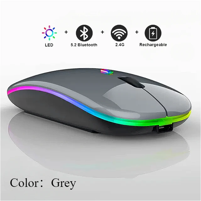 Wireless Mouse For Laptop PC Bluetooth Rechargeable Mouses Wireless Computer Silent Mice LED Backlit Ergonomic Gaming Mouse - Image 7