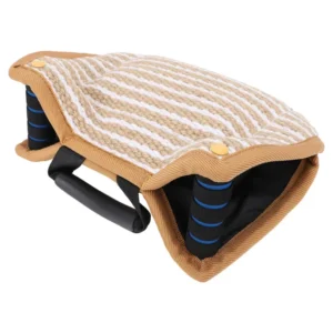 Dog Training Bite Pillow Tear Resistant Interactive Play Toy Jute Pad Dog Bite Sleeve Training Equipment with Handles