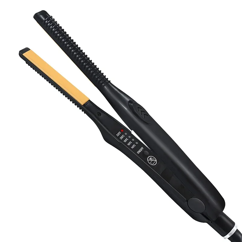 2-in-1 Mini Hair Straightener Curling Iron Professional Ceramic Short Flat Iron for Women & Men Beard Straightener - Image 7