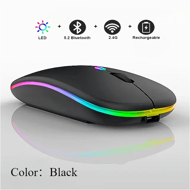 Wireless Mouse For Laptop PC Bluetooth Rechargeable Mouses Wireless Computer Silent Mice LED Backlit Ergonomic Gaming Mouse - Image 9