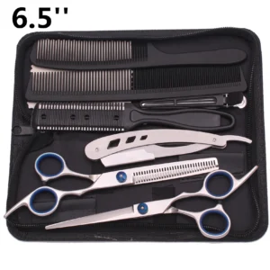 6.5'' Professional Hair Scissors Set Comb Razor Thinning Cutting Shears Hairdressing Salon Barber Home Japan Steel Dropshipping