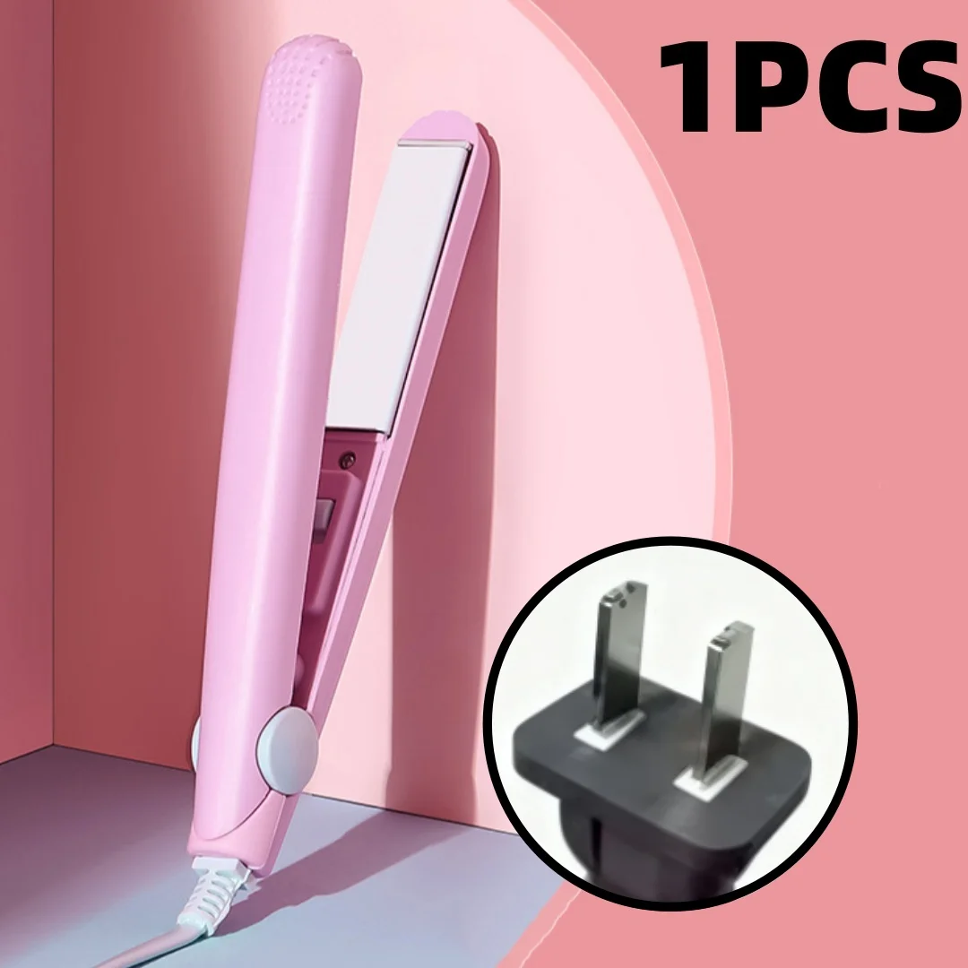 289--Small Hair Straightener & Curler Mini Portable Flat Iron for Bangs, Students, Straightening & Curling - Image 7