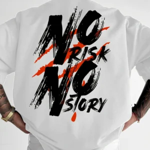 Men's Streetwear Pattern T-shirt - Bold Letter Printed Loose Casual T-shirt, Vibrant Summer Short sleeved Pure Cotton T-shirt St