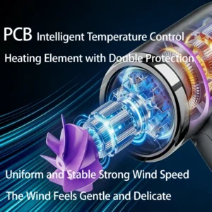 Cordless Hair Dryer,for Drying Hair and Drying Artwork,Features Intelligent Temperature Control,Hot&Cold Air,Portable Hair Dryer