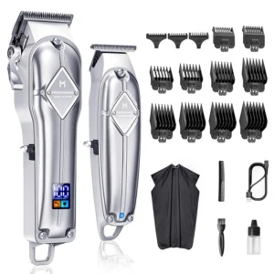 Limural Hair Clippers for Men Professional Hair Cutting Kit Beard Trimmer Barbers Cordless Close Cutting T-Blade Trimmer Kit