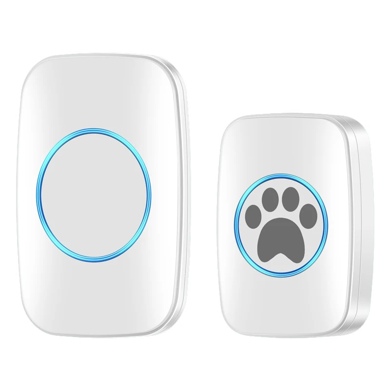 Touch Pet Doorbell 300M/984 ft Range 60 Songs Cat & Dog Training Pager LED Flash light Smart Wireless Doorbell Plug US EU - Image 8