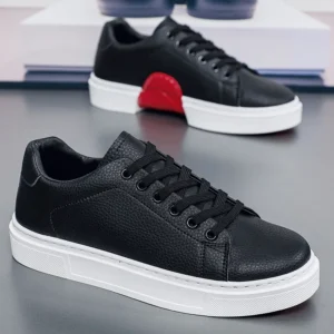 New Fashionable Personalized Men's Casual Board Shoes Versatile Flat White Shoes Men's Flat Shoes