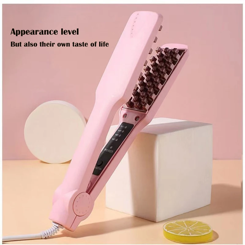 3D Grid Hair Crimper Volumizer Ceramic Professional Hair Fluffy Corrugated Curler Flat Iron Corn Hair Splint Perm 4 Temperatures - Image 3