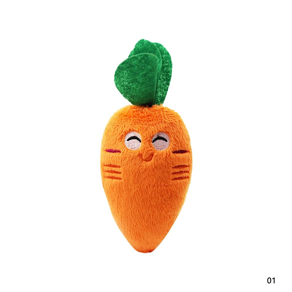 1Pc Pet Toys Fruit Animals Cartoon Dog Toy Stuffed Squeaking Cute Plush Puzzle for Dogs Cat Chew Squeaker Squeaky Toy - Image 7