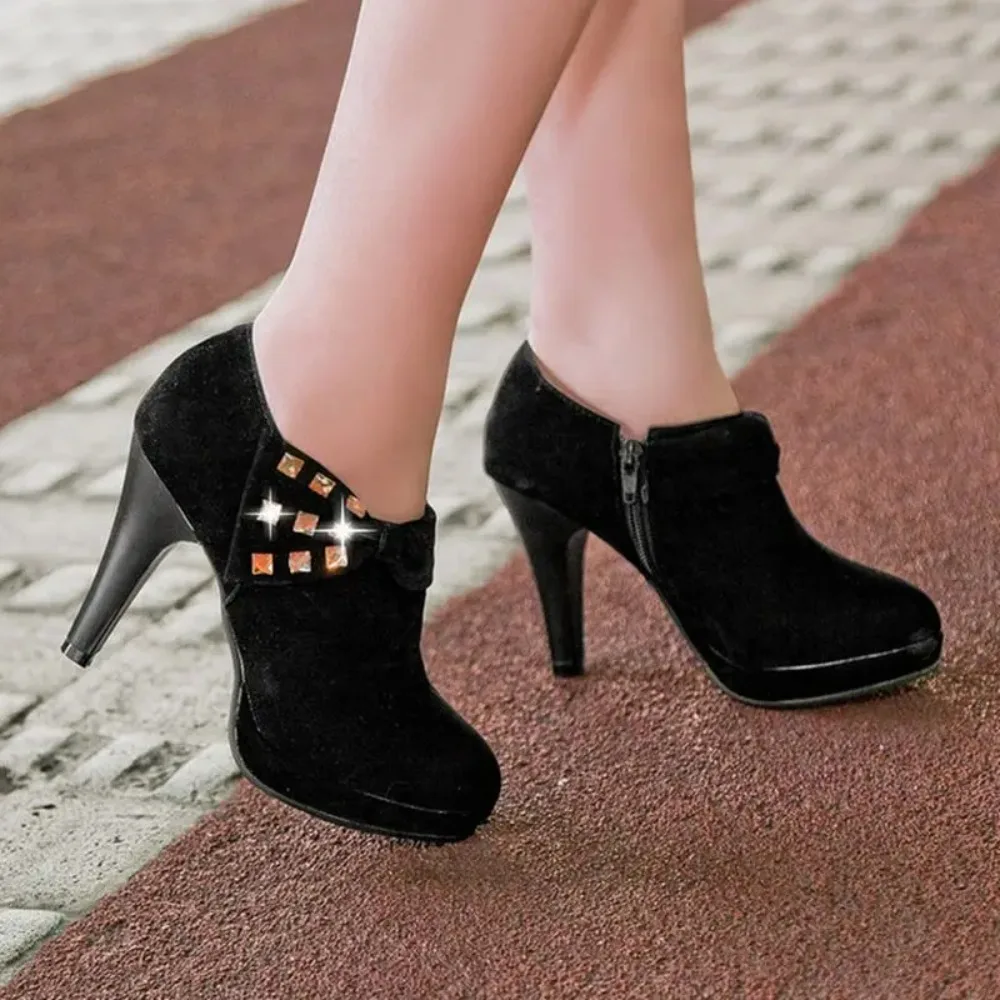 BLXQPYT 2026 Women's Apricot Pumps Platform High Heels Size 34-43 Ladies Party Shoes C-8 Big Size Sale C-8 - Image 6