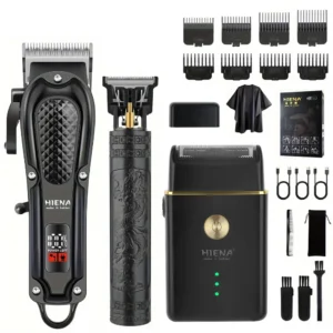 hiena 212 Professional Hair Cutter Mans Hair Clipper Set Metal Electric Cordless Hair Trimmer for Barber LCD Display Hair cutt