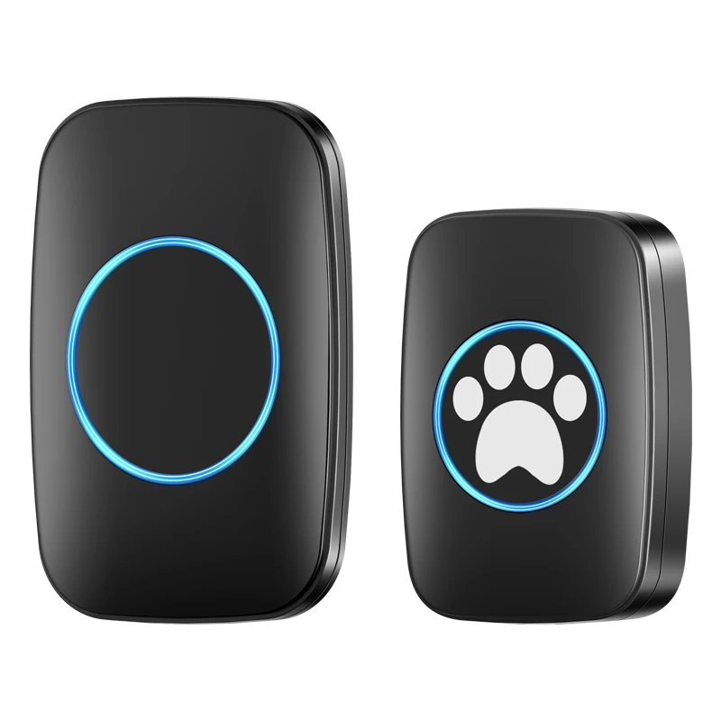 Touch Pet Doorbell 300M/984 ft Range 60 Songs Cat & Dog Training Pager LED Flash light Smart Wireless Doorbell Plug US EU - Image 9