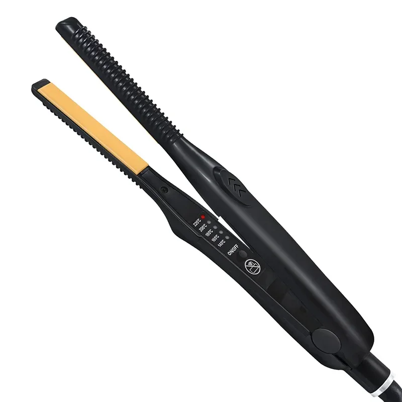 2-in-1 Mini Hair Straightener Curling Iron Professional Ceramic Short Flat Iron for Women & Men Beard Straightener - Image 6